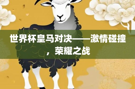 世界杯皇马对决——激情碰撞，荣耀之战