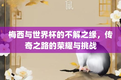 梅西与世界杯的不解之缘，传奇之路的荣耀与挑战
