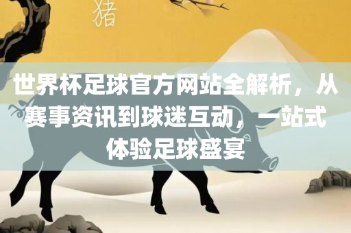 世界杯足球官方网站全解析，从赛事资讯到球迷互动，一站式体验足球盛宴