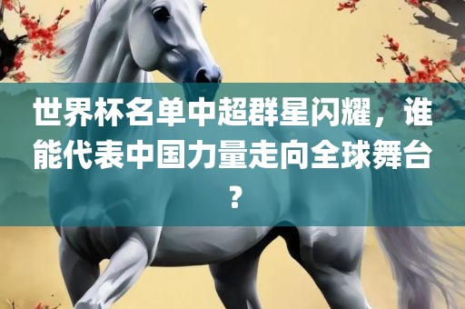 世界杯名单中超群星闪耀，谁能代表中国力量走向全球舞台？