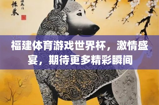 福建体育游戏世界杯，激情盛宴，期待更多精彩瞬间