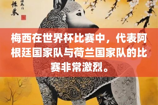 梅西在世界杯比赛中，代表阿根廷国家队与荷兰国家队的比赛非常激烈。