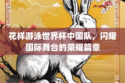花样游泳世界杯中国队，闪耀国际舞台的荣耀篇章