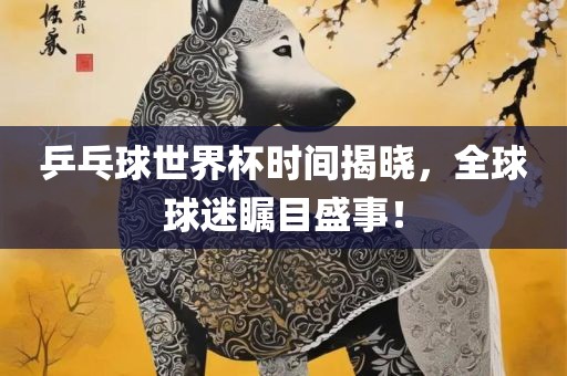 乒乓球世界杯时间揭晓，全球球迷瞩目盛事！