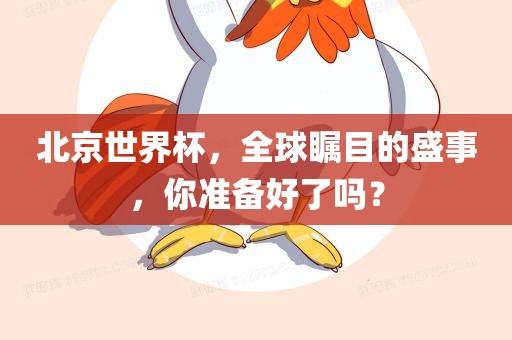 北京世界杯，全球瞩目的盛事，你准备好了吗？