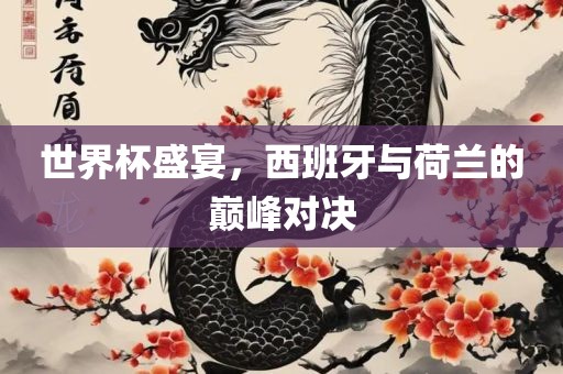 世界杯盛宴，西班牙与荷兰的巅峰对决