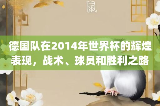 德国队在2014年世界杯的辉煌表现，战术、球员和胜利之路