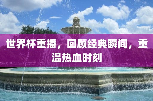 世界杯重播，回顾经典瞬间，重温热血时刻