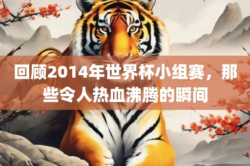 回顾2014年世界杯小组赛，那些令人热血沸腾的瞬间