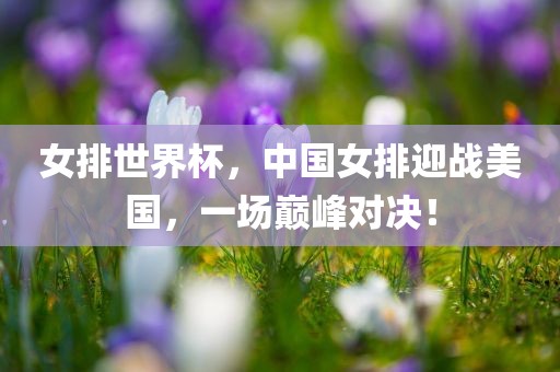 女排世界杯，中国女排迎战美国，一场巅峰对决！