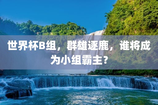 世界杯B组，群雄逐鹿，谁将成为小组霸主？