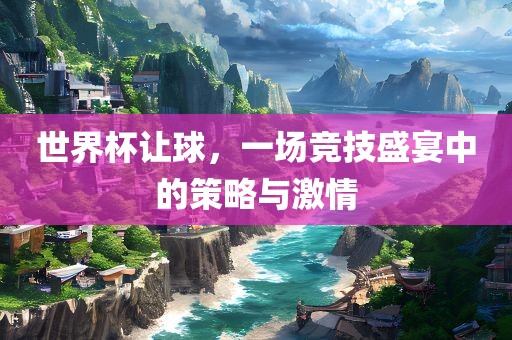 世界杯让球，一场竞技盛宴中的策略与激情
