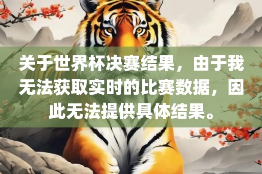 关于世界杯决赛结果，由于我无法获取实时的比赛数据，因此无法提供具体结果。