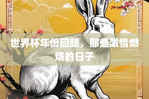 世界杯年份回顾，那些激情燃烧的日子