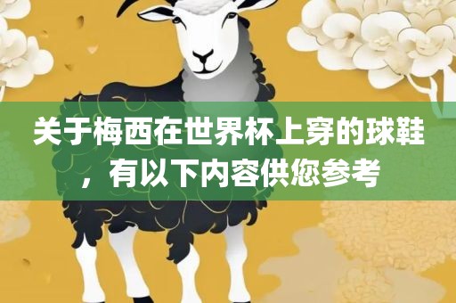 关于梅西在世界杯上穿的球鞋，有以下内容供您参考