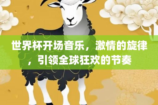 世界杯开场音乐，激情的旋律，引领全球狂欢的节奏