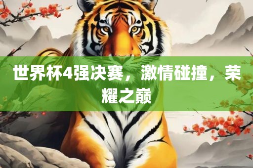 世界杯4强决赛，激情碰撞，荣耀之巅