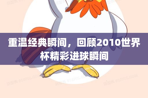 重温经典瞬间，回顾2010世界杯精彩进球瞬间