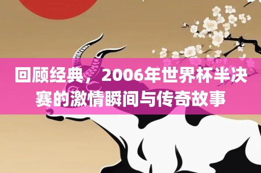 回顾经典，2006年世界杯半决赛的激情瞬间与传奇故事