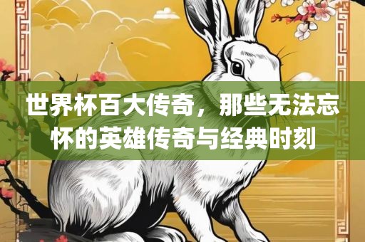 世界杯百大传奇，那些无法忘怀的英雄传奇与经典时刻