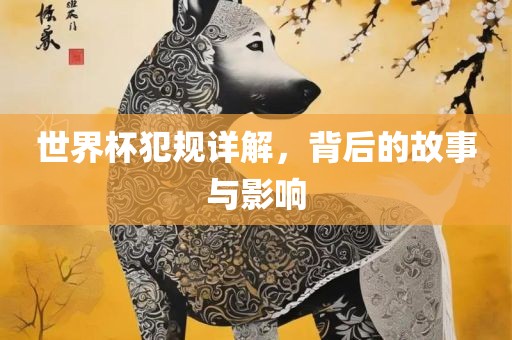 世界杯犯规详解，背后的故事与影响