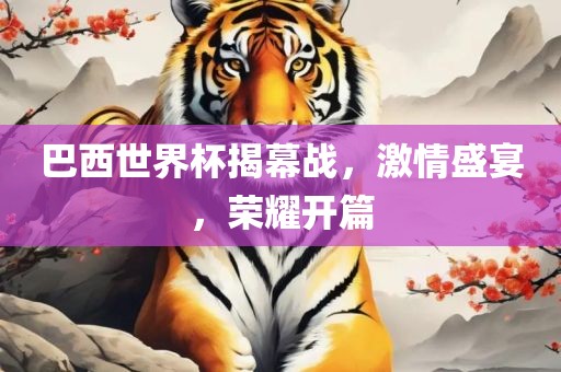 巴西世界杯揭幕战，激情盛宴，荣耀开篇