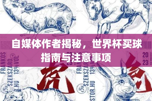 自媒体作者揭秘，世界杯买球指南与注意事项