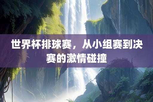 世界杯排球赛，从小组赛到决赛的激情碰撞