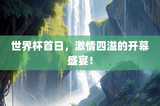 世界杯首日，激情四溢的开幕盛宴！