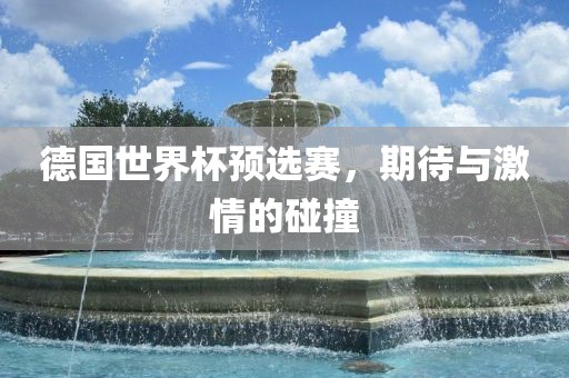 德国世界杯预选赛，期待与激情的碰撞