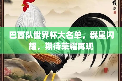 巴西队世界杯大名单，群星闪耀，期待荣耀再现