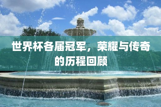 世界杯各届冠军，荣耀与传奇的历程回顾