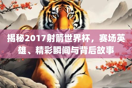 揭秘2017射箭世界杯，赛场英雄、精彩瞬间与背后故事