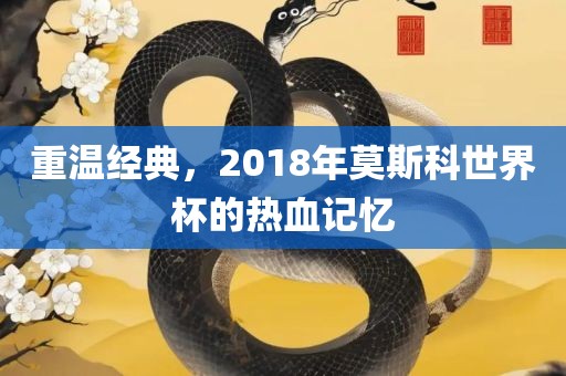 重温经典，2018年莫斯科世界杯的热血记忆