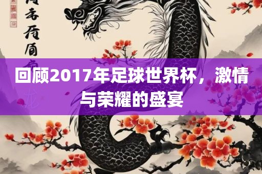 回顾2017年足球世界杯，激情与荣耀的盛宴