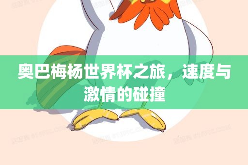 奥巴梅杨世界杯之旅，速度与激情的碰撞