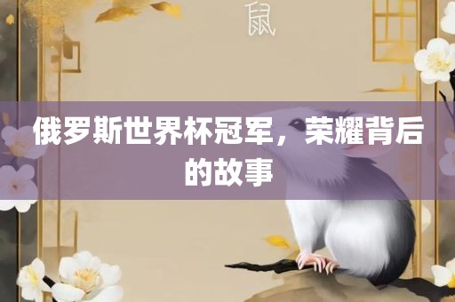 俄罗斯世界杯冠军，荣耀背后的故事