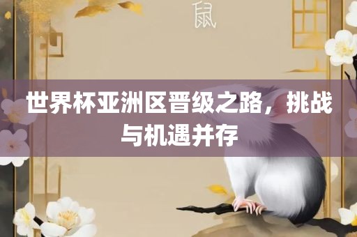 世界杯亚洲区晋级之路，挑战与机遇并存