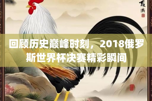 回顾历史巅峰时刻，2018俄罗斯世界杯决赛精彩瞬间