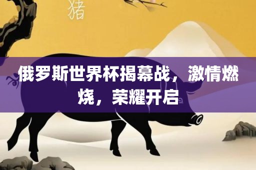 俄罗斯世界杯揭幕战，激情燃烧，荣耀开启