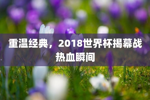 重温经典，2018世界杯揭幕战热血瞬间