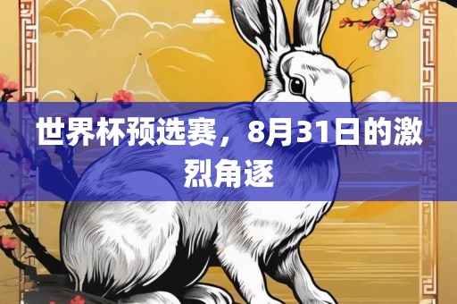 世界杯预选赛，8月31日的激烈角逐