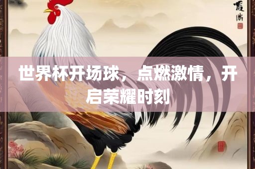 世界杯开场球，点燃激情，开启荣耀时刻