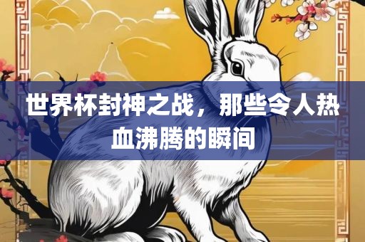 世界杯封神之战，那些令人热血沸腾的瞬间