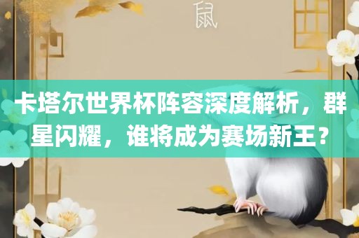 卡塔尔世界杯阵容深度解析，群星闪耀，谁将成为赛场新王？