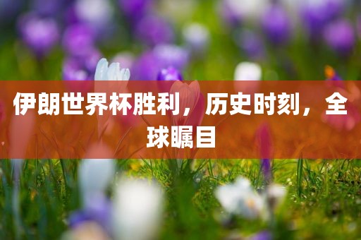 伊朗世界杯胜利，历史时刻，全球瞩目
