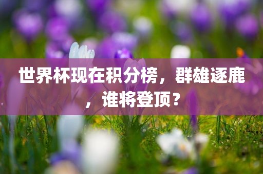 世界杯现在积分榜，群雄逐鹿，谁将登顶？