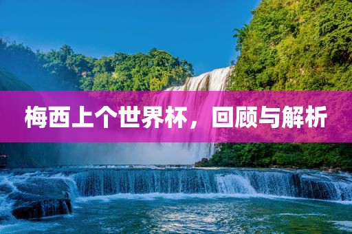 梅西上个世界杯，回顾与解析